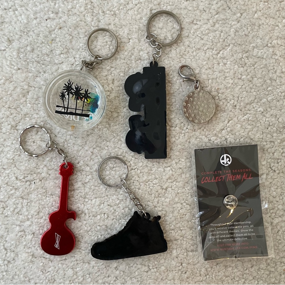 Colorful Keychains and a Pin Bundle (6) - Picture 2 of 3